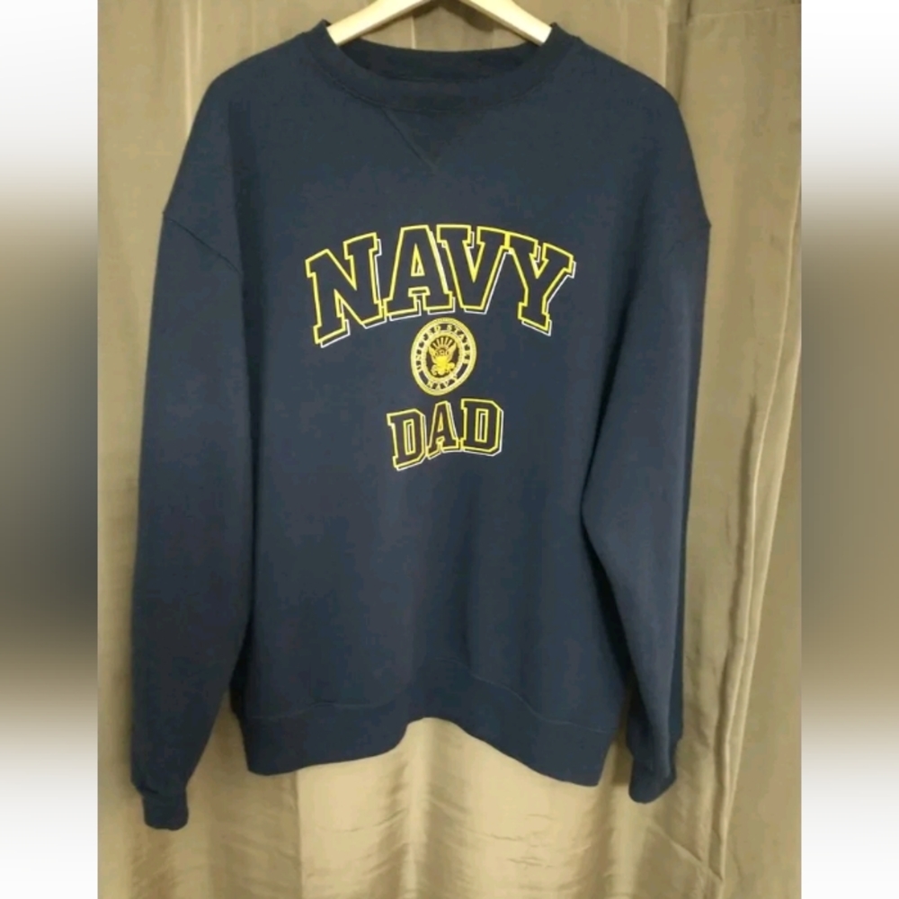 Navy Dad Crew Neck Sweatshirt XL